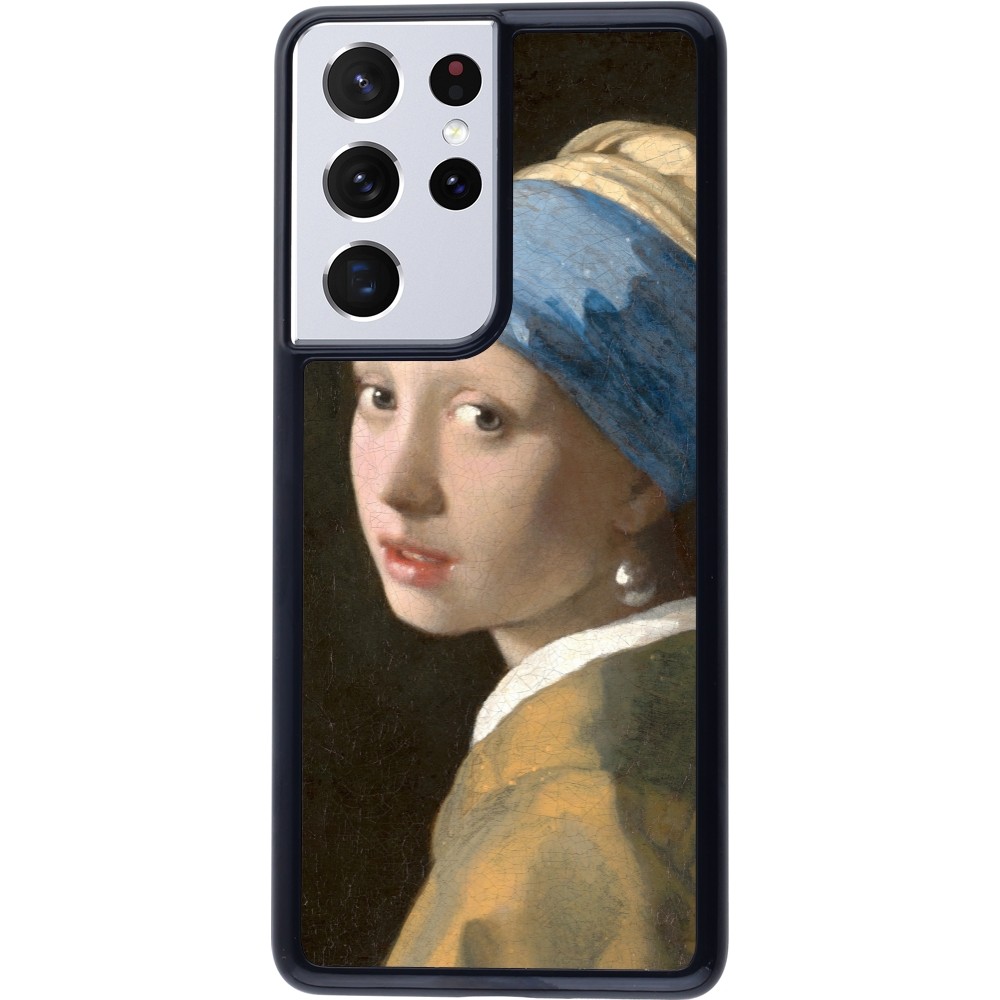 Samsung Galaxy S21 Ultra 5G Case Hülle - Kunstbild - Das Mädchen mit dem Perlenohrring - Jan Vermeer