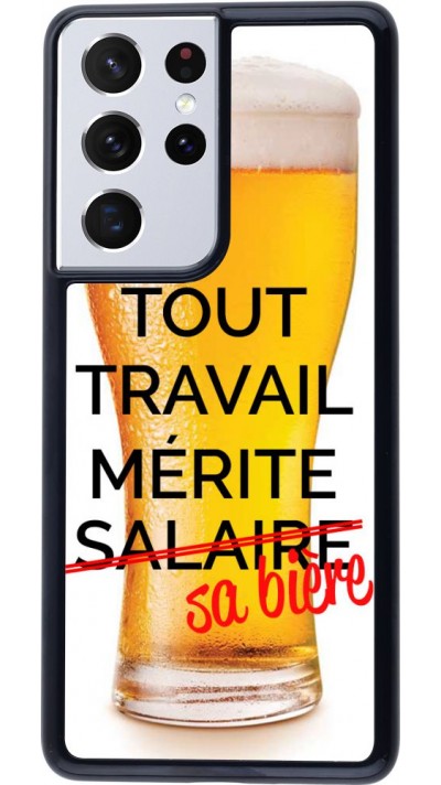 Hülle Samsung Galaxy S21 Ultra 5G - Tout travail mérite sa bière