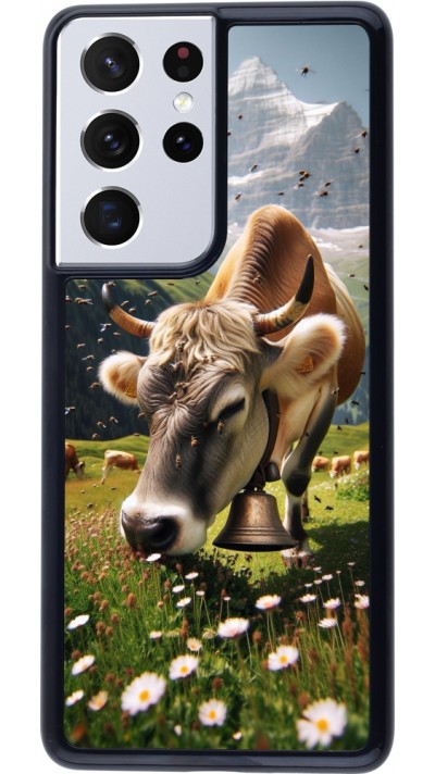 Samsung Galaxy S21 Ultra 5G Case Hülle - Kuh Berg Wallis