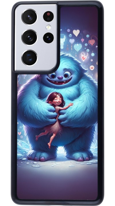 Samsung Galaxy S21 Ultra 5G Case Hülle - Valentin 2024 Flauschige Liebe