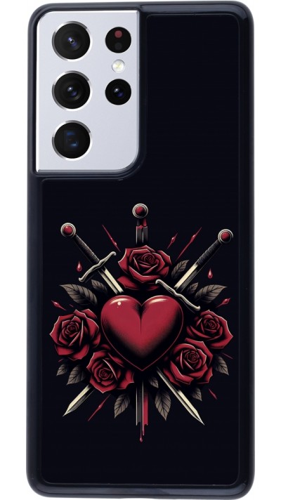 Samsung Galaxy S21 Ultra 5G Case Hülle - Valentine 2024 gothic love