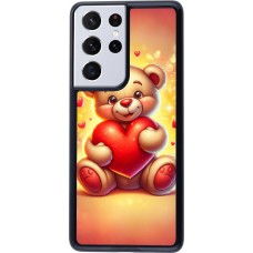 Samsung Galaxy S21 Ultra 5G Case Hülle - Valentin 2024 Teddy Liebe