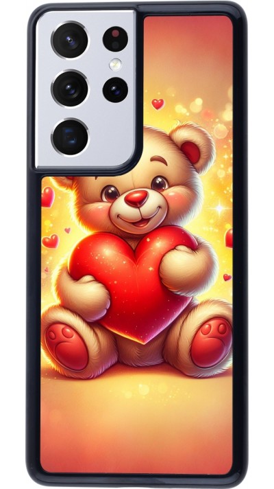 Samsung Galaxy S21 Ultra 5G Case Hülle - Valentin 2024 Teddy Liebe