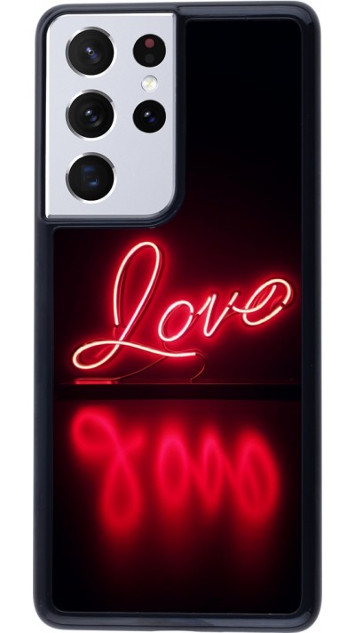 Coque Samsung Galaxy S21 Ultra 5G - Valentine 2025 Neon Love