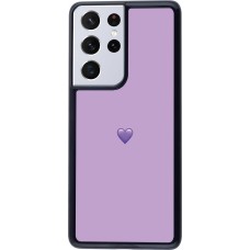 Samsung Galaxy S21 Ultra 5G Case Hülle - Valentine 2023 purpule single heart