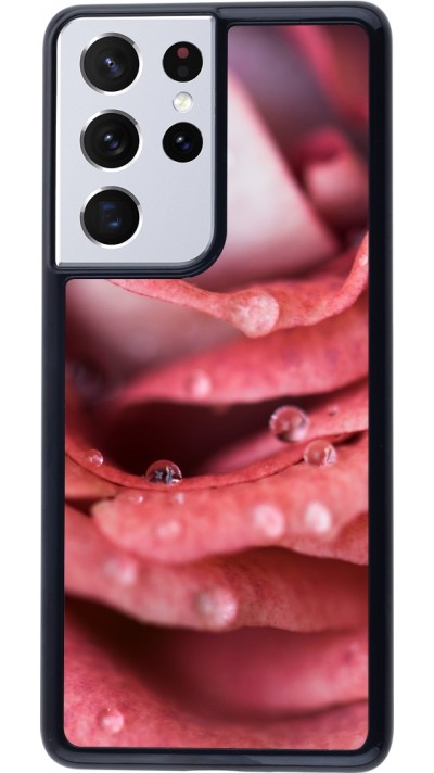 Coque Samsung Galaxy S21 Ultra 5G - Valentine 2023 wet petals