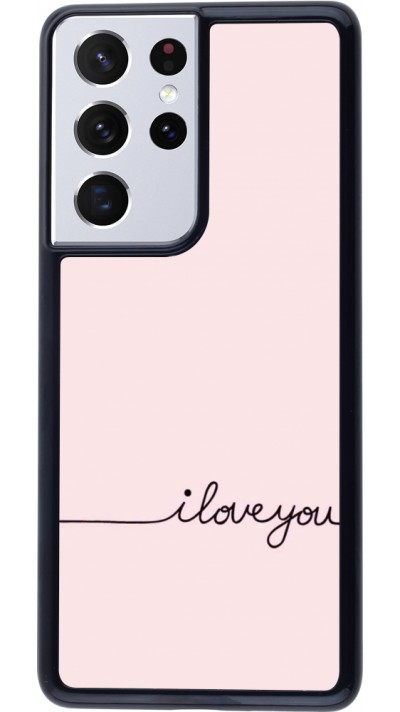 Coque Samsung Galaxy S21 Ultra 5G - Valentine 2023 i love you writing