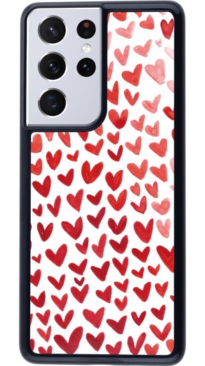 Coque Samsung Galaxy S21 Ultra 5G - Valentine 2023 multiple red hearts