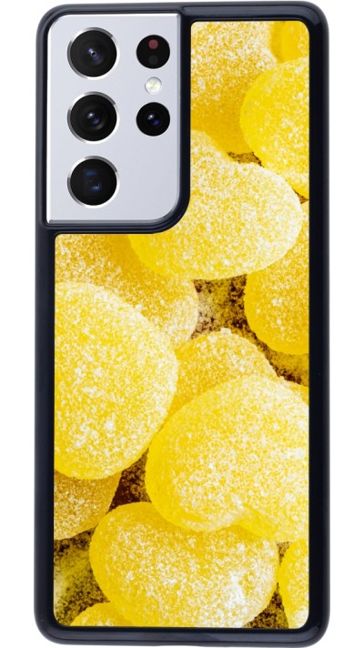 Coque Samsung Galaxy S21 Ultra 5G - Valentine 2023 sweet yellow hearts
