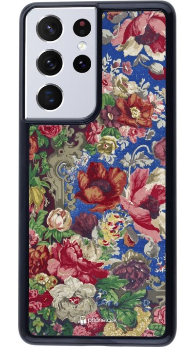Coque Samsung Galaxy S21 Ultra 5G - Vintage Art Flowers