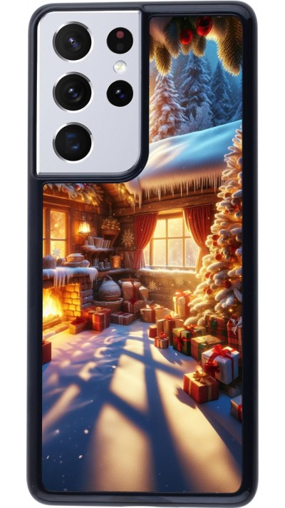 Coque Samsung Galaxy S21 Ultra 5G - Noël Chalet Féerie