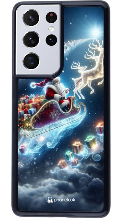 Coque Samsung Galaxy S21 Ultra 5G - Noël 2023 Père Noël enchanté