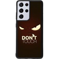 Hülle Samsung Galaxy S21 Ultra 5G - Silikon schwarz Angry Dont Touch