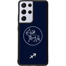 Coque Samsung Galaxy S21 Ultra 5G - Silicone rigide noir Astrologie Sagittaire
