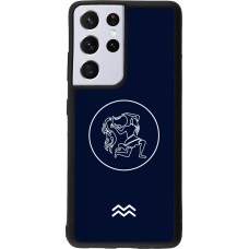 Samsung Galaxy S21 Ultra 5G Case Hülle - Silikon schwarz Astrologie Wassermann