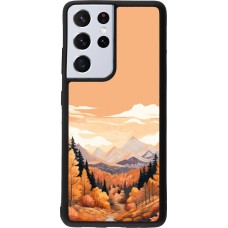 Samsung Galaxy S21 Ultra 5G Case Hülle - Silikon schwarz Autumn 25 Mountains