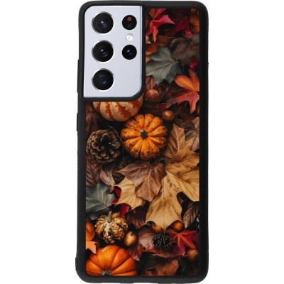Samsung Galaxy S21 Ultra 5G Case Hülle - Silikon schwarz Autumn 25 Pumpkin