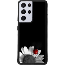 Coque Samsung Galaxy S21 Ultra 5G - Silicone rigide noir Black and white Cox