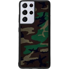 Coque Samsung Galaxy S21 Ultra 5G - Silicone rigide noir Camouflage 3