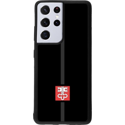 Coque Samsung Galaxy S21 Ultra 5G - Silicone rigide noir Canton NW noir