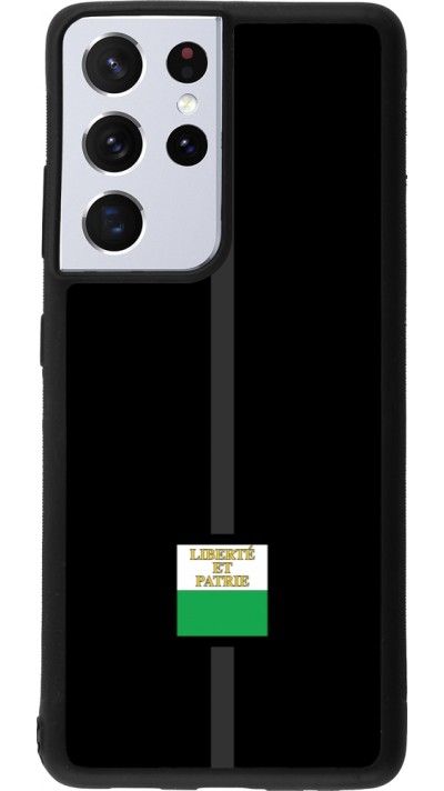 Samsung Galaxy S21 Ultra 5G Case Hülle - Silikon schwarz Kanton VD schwarz