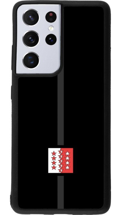 Samsung Galaxy S21 Ultra 5G Case Hülle - Silikon schwarz Kanton VS schwarz
