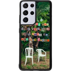 Coque Samsung Galaxy S21 Ultra 5G - Silicone rigide noir Chairs DTMF
