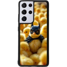 Coque Samsung Galaxy S21 Ultra 5G - Silicone rigide noir Easter 2026 Chicken Batman