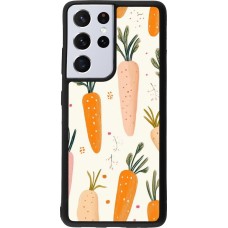 Samsung Galaxy S21 Ultra 5G Case Hülle - Silikon schwarz Easter 2026 Illustration carrots