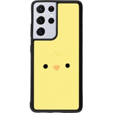 Coque Samsung Galaxy S21 Ultra 5G - Silicone rigide noir Easter 2026 Little chicken