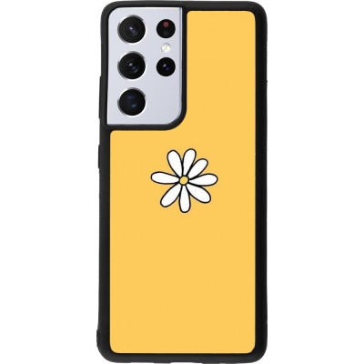 Samsung Galaxy S21 Ultra 5G Case Hülle - Silikon schwarz Easter 2023 daisy