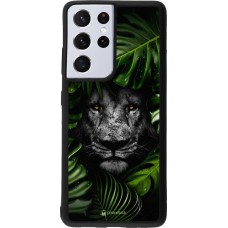 Hülle Samsung Galaxy S21 Ultra 5G - Silikon schwarz Forest Lion