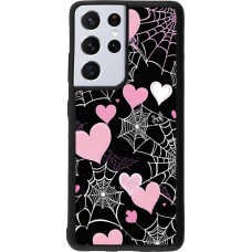 Coque Samsung Galaxy S21 Ultra 5G - Silicone rigide noir Halloween 2024 girly