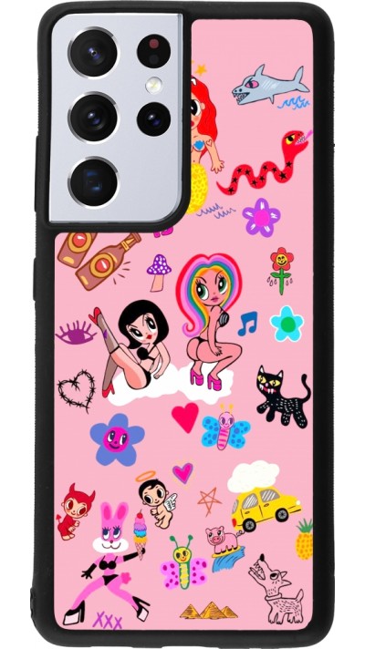 Samsung Galaxy S21 Ultra 5G Case Hülle - Silikon schwarz Karol G La Bichota Manana Sera Bonito