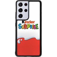 Coque Samsung Galaxy S21 Ultra 5G - Silicone rigide noir Kinder Surprise