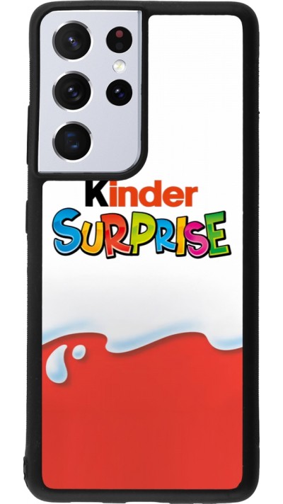 Samsung Galaxy S21 Ultra 5G Case Hülle - Silikon schwarz Kinder Surprise