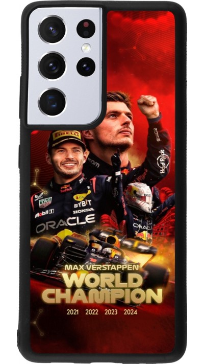 Samsung Galaxy S21 Ultra 5G Case Hülle - Silikon schwarz Max Verstappen Champion 2023