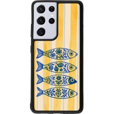 Samsung Galaxy S21 Ultra 5G Case Hülle - Silikon schwarz Portuguese fish 2026