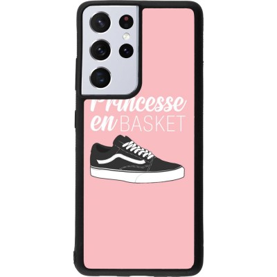 Hülle Samsung Galaxy S21 Ultra 5G - Silikon schwarz princesse en basket
