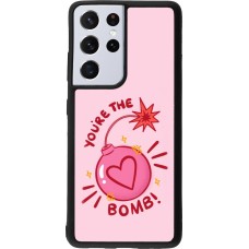 Coque Samsung Galaxy S21 Ultra 5G - Silicone rigide noir Saint Valentines Day 26 You are the bomb