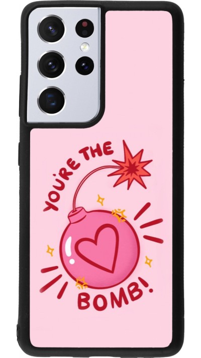 Coque Samsung Galaxy S21 Ultra 5G - Silicone rigide noir Saint Valentines Day 26 You are the bomb