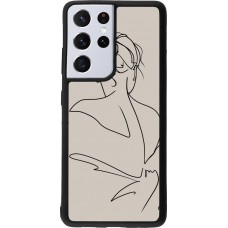 Coque Samsung Galaxy S21 Ultra 5G - Silicone rigide noir Salnikova 05