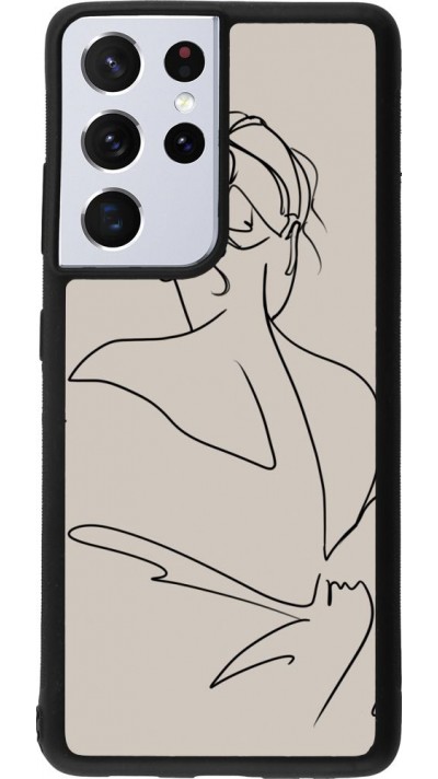 Coque Samsung Galaxy S21 Ultra 5G - Silicone rigide noir Salnikova 05