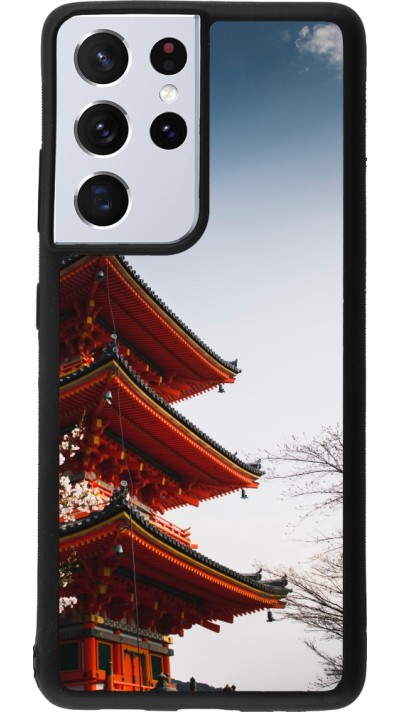 Coque Samsung Galaxy S21 Ultra 5G - Silicone rigide noir Spring 23 Japan