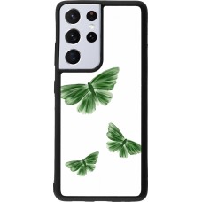 Coque Samsung Galaxy S21 Ultra 5G - Silicone rigide noir Butterflies Spring 2026