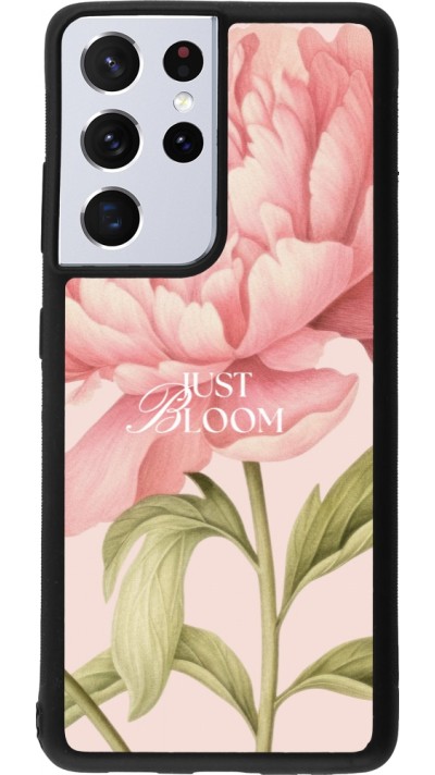 Samsung Galaxy S21 Ultra 5G Case Hülle - Silikon schwarz Just Bloom Spring 2026