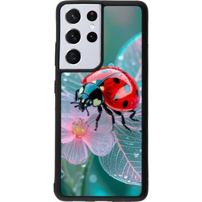 Coque Samsung Galaxy S21 Ultra 5G - Silicone rigide noir Ladybird in bloom Spring 2026