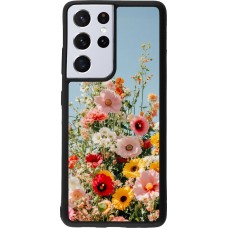 Coque Samsung Galaxy S21 Ultra 5G - Silicone rigide noir Spring flowers Spring 2026