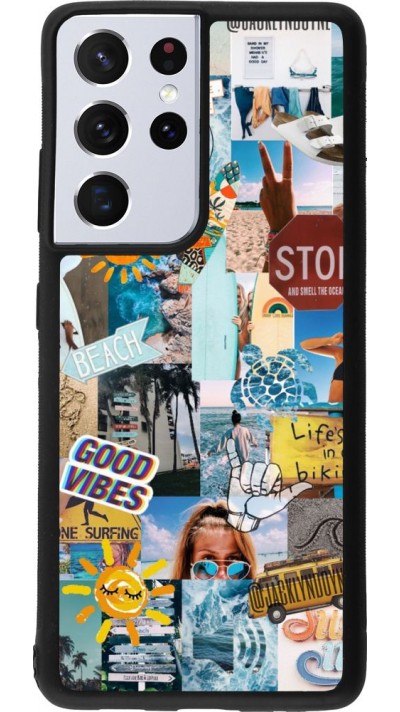 Coque Samsung Galaxy S21 Ultra 5G - Silicone rigide noir Summer 2021 15