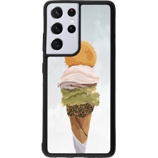 Coque Samsung Galaxy S21 Ultra 5G - Silicone rigide noir Summer 2025 Cornet